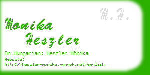monika heszler business card